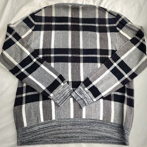 Perry Ellis Men Grey/Black/White Crewneck sweater XL